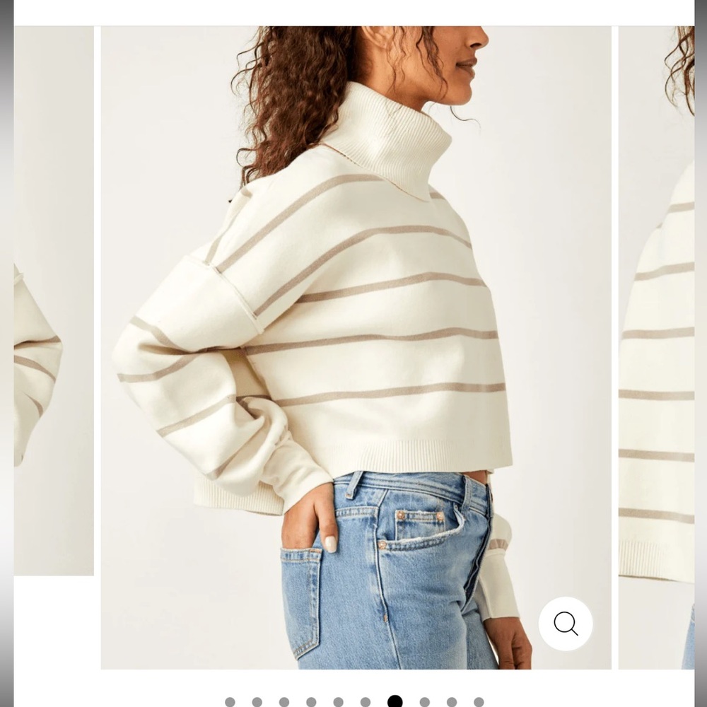 Free People Paulie Striped Turtleneck Sweater - Picture 5 of 12